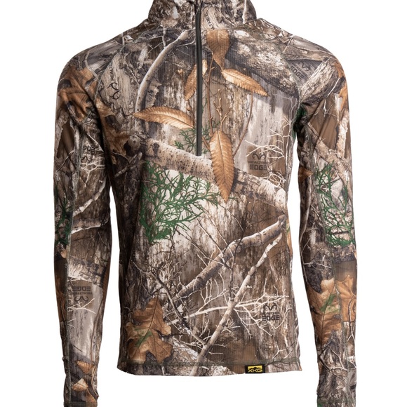 Kings XKG Elevation 1/4 Zip dry quick real tree edge camouflage - Picture 1 of 16